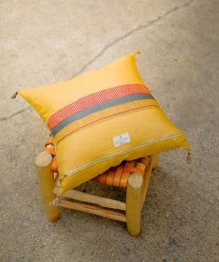 Soil To Studio Best Sellers Aditi Linen Throw PIllow Cover - Yellow