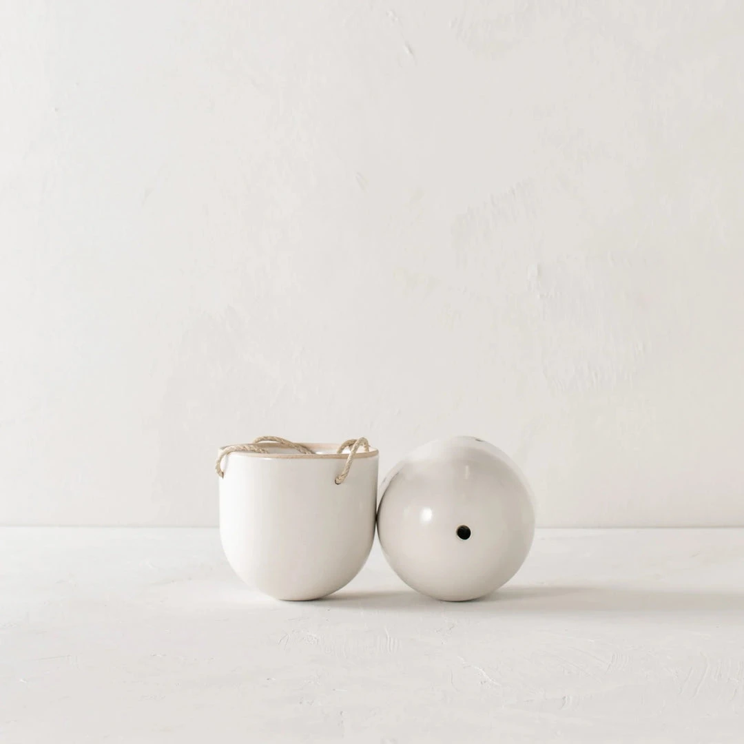 Convivial New Arrivals Arched Stoneware Hanging Planter