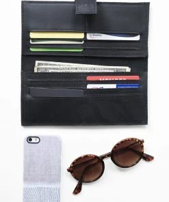 Purse & Clutch Accessories Leather Wallet - Ink Black 2 Purse & Clutch Accessories Leather Wallet - Ink Black