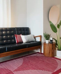 Kiliim Home Goods Burgundy Lotus Rug