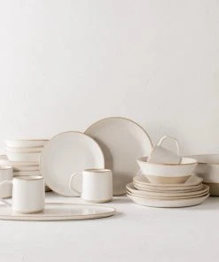 Convivial Minimal Stoneware Dinnerware Set New Arrivals