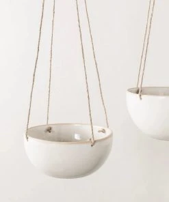 Convivial Minimal Stoneware Hanging Planter New Arrivals