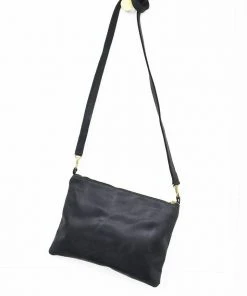 Purse & Clutch Leather Crossbody - Ink Black Best Sellers