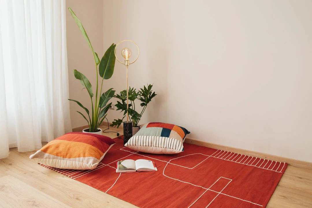 Kiliim Solid Temple Rug Home Goods Kiliim Solid Temple Rug Home Goods