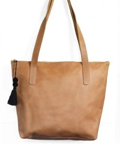 Purse & Clutch Zippered Leather Purse - Caramel Accessories