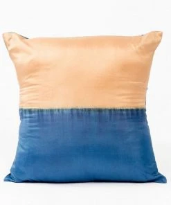 Studio Variously Aakar Silk Throw Pillow - Indigo Throw Pillows