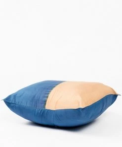 Studio Variously Aakar Silk Throw Pillow - Indigo Throw Pillows