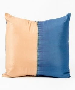 Studio Variously Aakar Silk Throw Pillow - Indigo Throw Pillows
