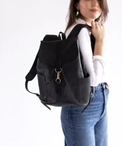 Abby Alley Handcrafted Adelaide Backpack - Black