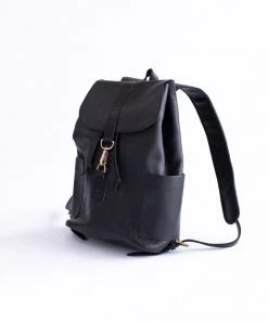 Abby Alley Handcrafted Adelaide Backpack - Black 2 Abby Alley Handcrafted Adelaide Backpack - Black