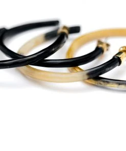 Abby Alley Best Sellers Large Amber Horn Hoops