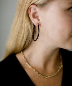 Abby Alley Best Sellers Large Amber Horn Hoops