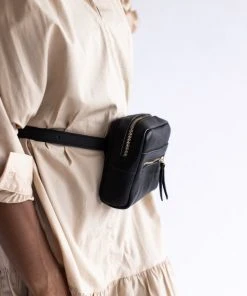 Abby Alley Handcrafted Brenda Belt Bag - Black