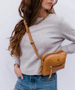Abby Alley Handcrafted Brenda Belt Bag - Tan