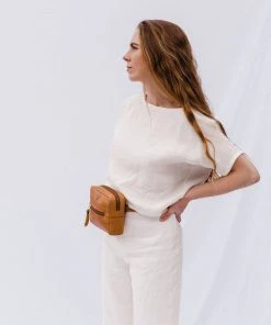 Abby Alley Handcrafted Brenda Belt Bag - Tan