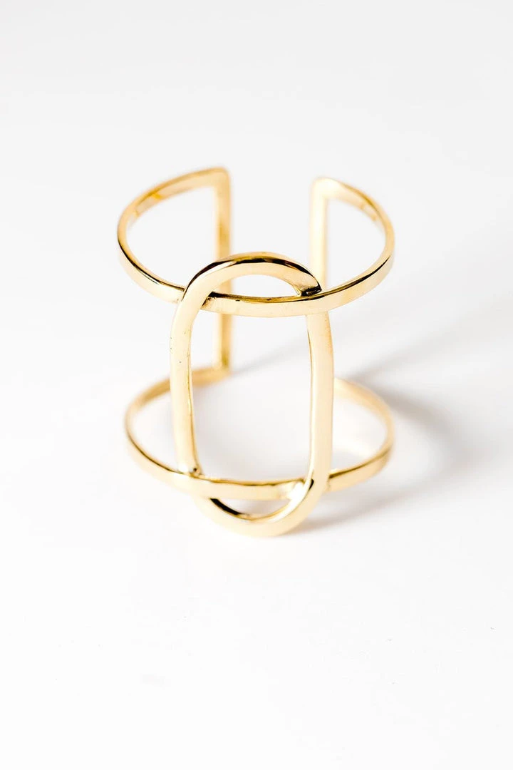 Abby Alley Crossover Cuff Bracelet Handcrafted 1 Abby Alley Crossover Cuff Bracelet Handcrafted