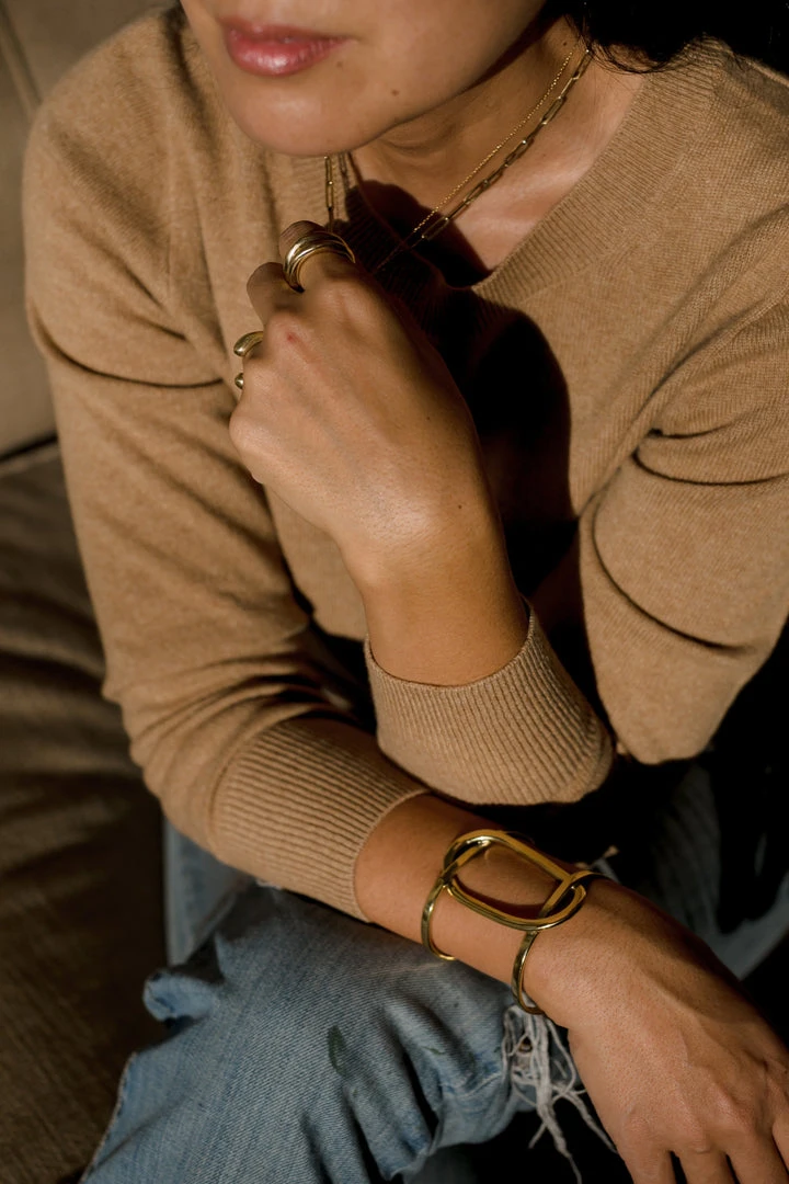 Abby Alley Crossover Cuff Bracelet Handcrafted 3 Abby Alley Crossover Cuff Bracelet Handcrafted