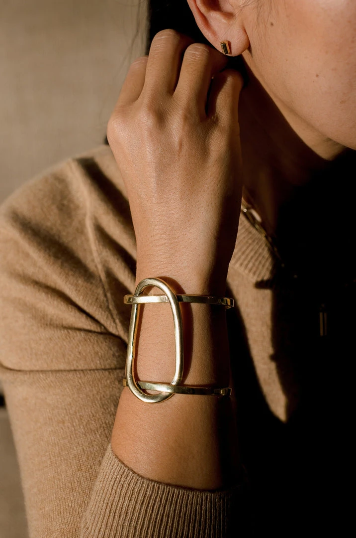 Abby Alley Crossover Cuff Bracelet Handcrafted 2 Abby Alley Crossover Cuff Bracelet Handcrafted