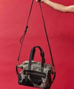 Abby Alley Ellen Handbag - Black Cow Hair Handcrafted