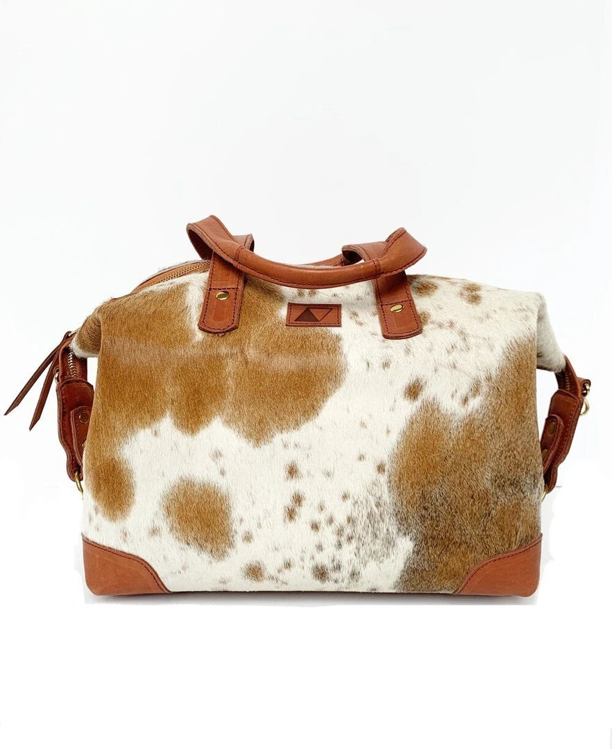 Abby Alley Ellen Handbag - Chestnut Cow Hair Handcrafted 2 Abby Alley Ellen Handbag - Chestnut Cow Hair Handcrafted