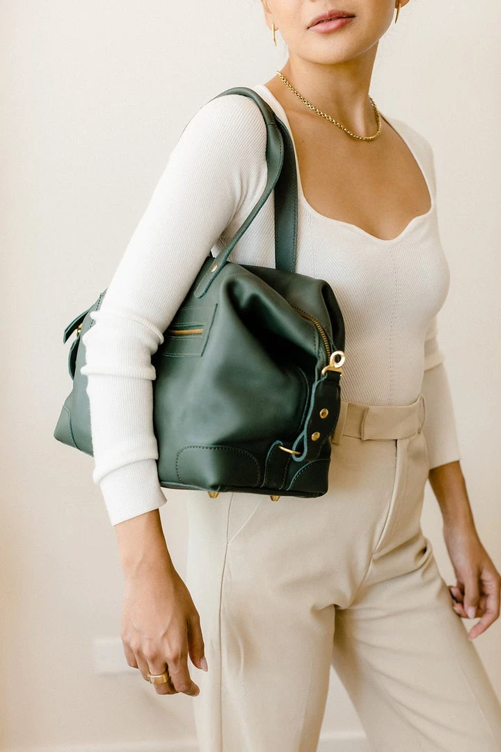 Abby Alley Handcrafted Ellen Handbag - Evergreen 11 Abby Alley Handcrafted Ellen Handbag - Evergreen