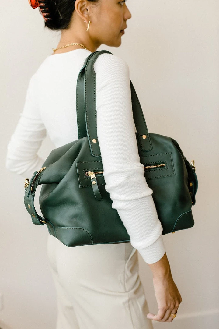 Abby Alley Handcrafted Ellen Handbag - Evergreen 2 Abby Alley Handcrafted Ellen Handbag - Evergreen