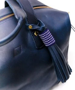 Abby Alley Handcrafted Ellen Handbag - Navy