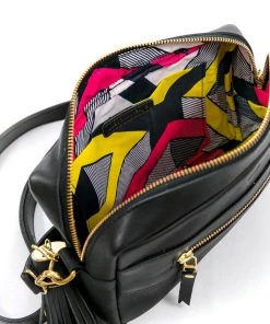 Abby Alley Essential Crossbody Bag - Black Handcrafted 9 Abby Alley Essential Crossbody Bag - Black Handcrafted