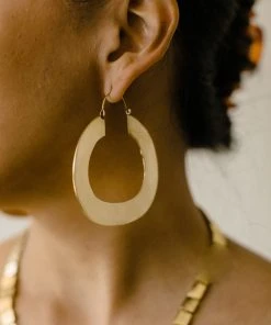 Abby Alley Flat Hoop Earrings