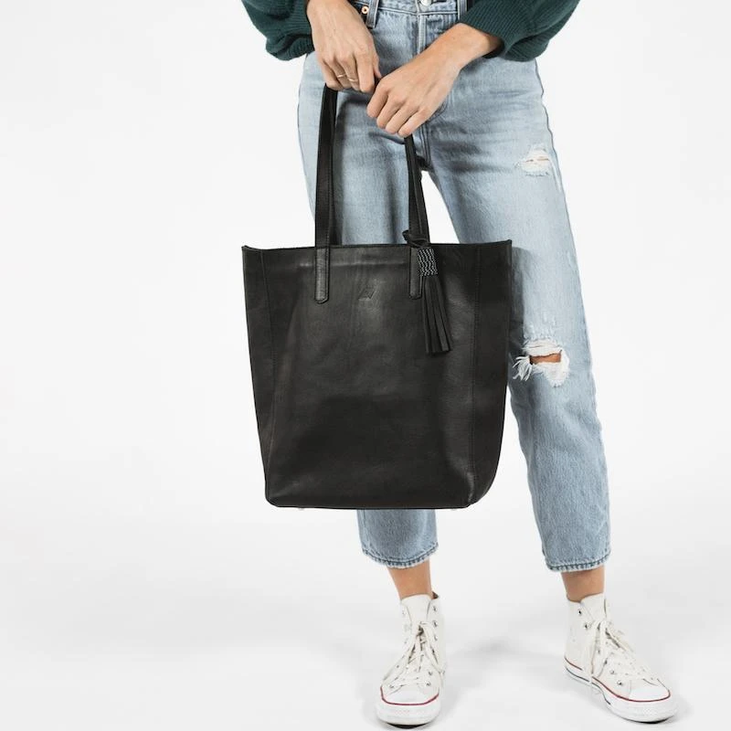 Abby Alley Handcrafted Joanie Tote - Black Abby Alley Handcrafted Joanie Tote - Black