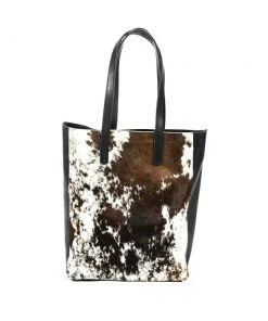 Abby Alley Joanie Tote - Black Cow Hair Handcrafted 2 Abby Alley Joanie Tote - Black Cow Hair Handcrafted