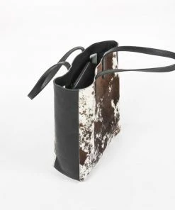 Abby Alley Joanie Tote - Black Cow Hair Handcrafted 3 Abby Alley Joanie Tote - Black Cow Hair Handcrafted