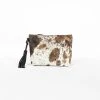 Abby Alley Handcrafted Keely Clutch - Black Cow Hair