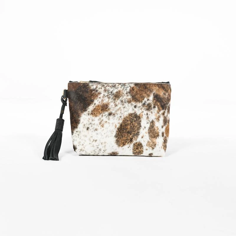 Abby Alley Handcrafted Keely Clutch - Black Cow Hair Abby Alley Handcrafted Keely Clutch - Black Cow Hair