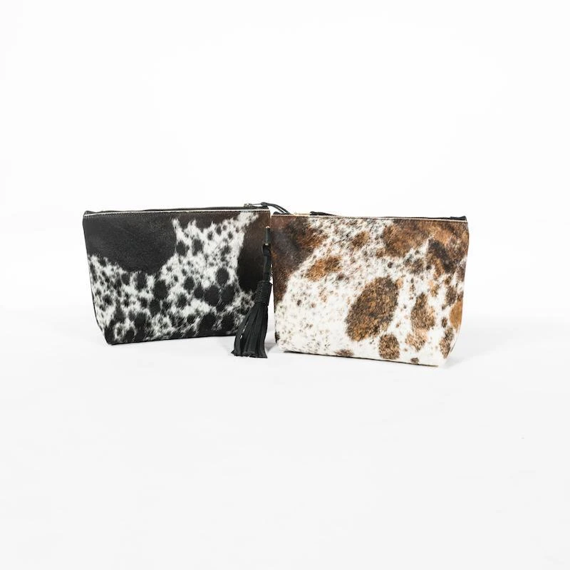 Abby Alley Handcrafted Keely Clutch - Black Cow Hair Abby Alley Handcrafted Keely Clutch - Black Cow Hair