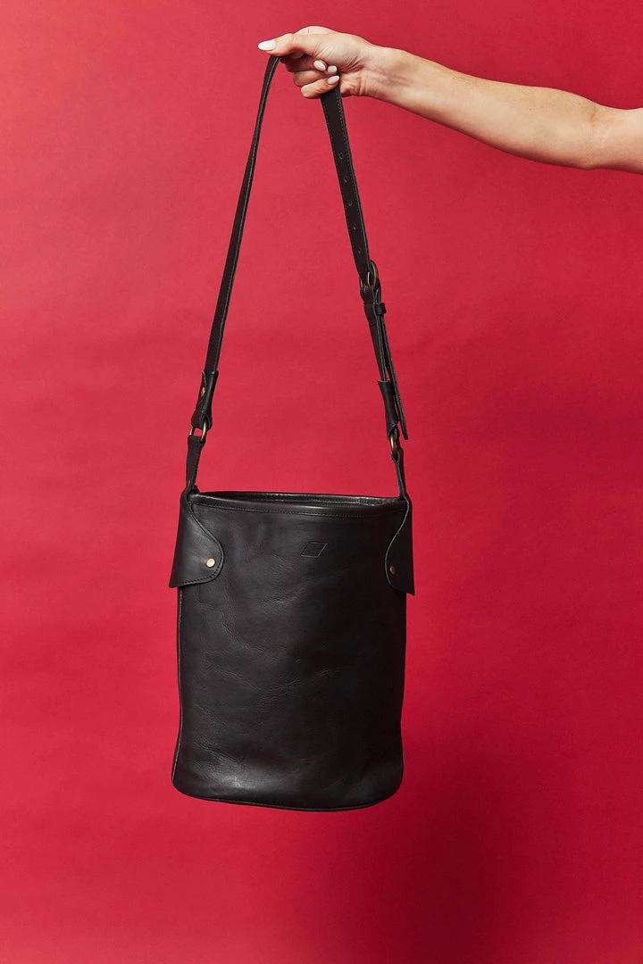 Abby Alley Handcrafted Keri Bucket Bag - Black Abby Alley Handcrafted Keri Bucket Bag - Black