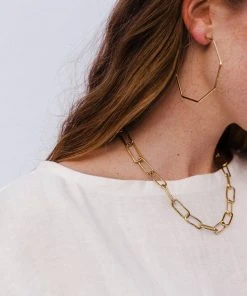 Abby Alley Octagon Hoop Earrings