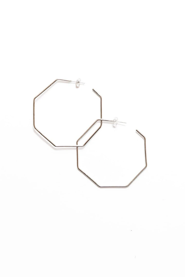 Abby Alley Octagon Hoop Earrings Abby Alley Octagon Hoop Earrings