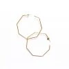 Abby Alley Octagon Hoop Earrings