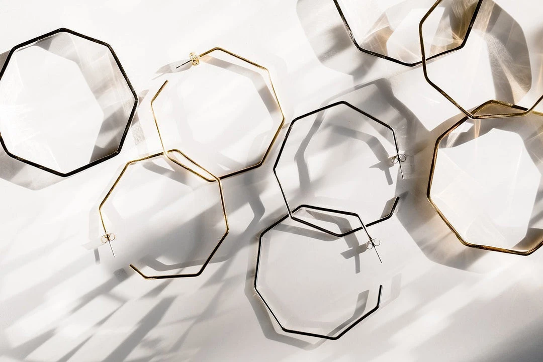 Abby Alley Octagon Hoop Earrings Abby Alley Octagon Hoop Earrings