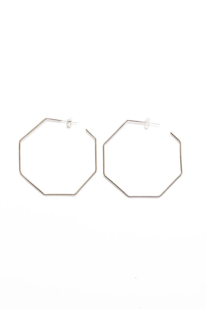 Abby Alley Octagon Hoop Earrings Abby Alley Octagon Hoop Earrings