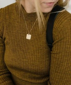 Abby Alley Jewelry Square Pendant Necklace