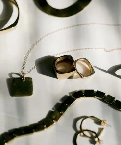 Abby Alley Jewelry Square Pendant Necklace