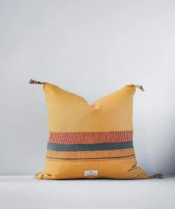 Soil To Studio Best Sellers Aditi Linen Throw PIllow Cover - Yellow