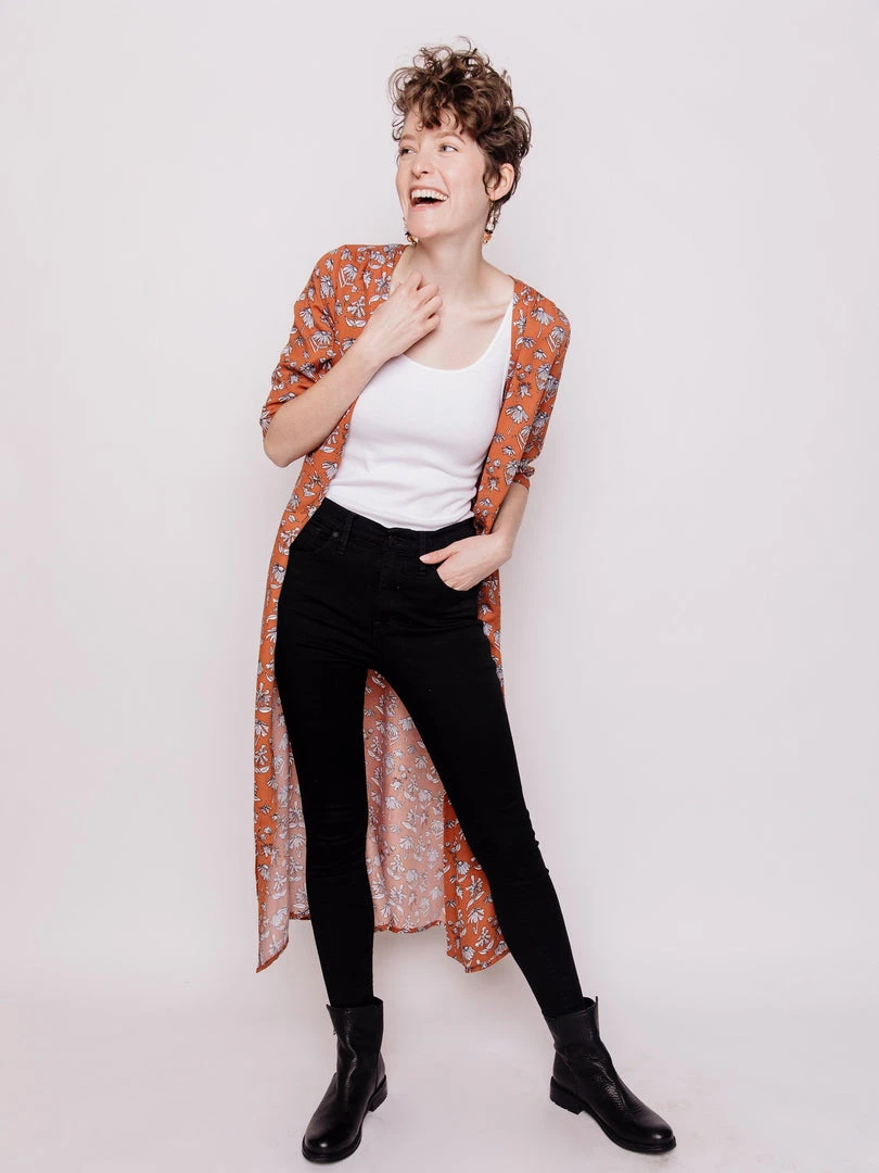 Mata Traders Aditi Hazelnut Floral Tencel Wrap Dress Clothing Mata Traders Aditi Hazelnut Floral Tencel Wrap Dress Clothing