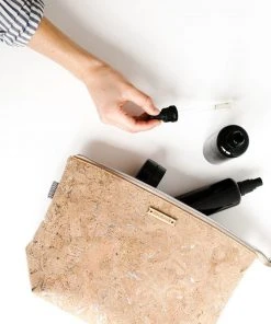 Carry Courage Adventurer Cork Cosmetics Bag - Natural Home Goods