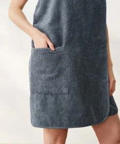 Coyuchi Home Goods Air Weight Bath Wrap - French Blue