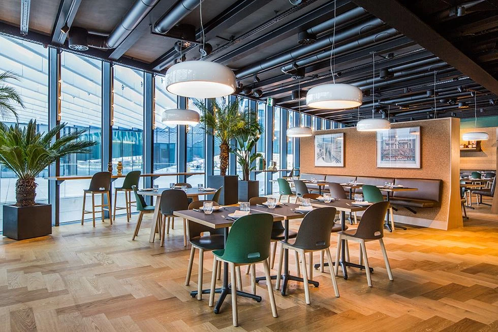 Emeco Alfi Recycled High Back Barstool - Ash Emeco Alfi Recycled High Back Barstool - Ash