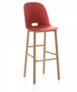 Emeco Alfi Recycled High Back Barstool - Ash 6 Emeco Alfi Recycled High Back Barstool - Ash