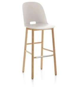 Emeco Alfi Recycled High Back Barstool - Ash 8 Emeco Alfi Recycled High Back Barstool - Ash